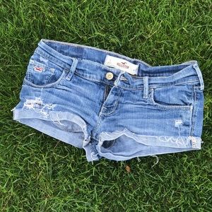 Hollister Light Wash Denim Shorts